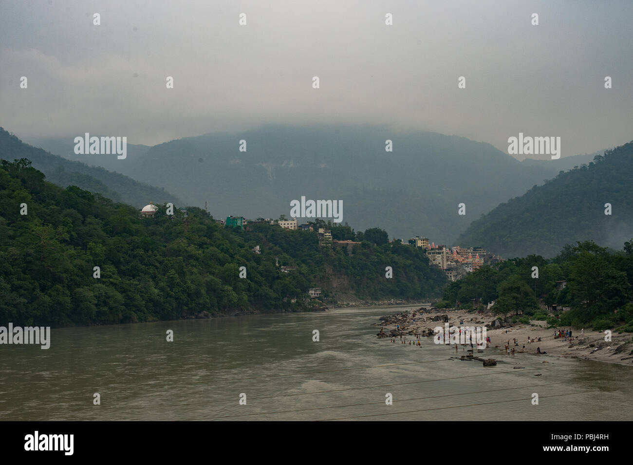 Ganges River, Rishikesh, India, Asia Stock Photo