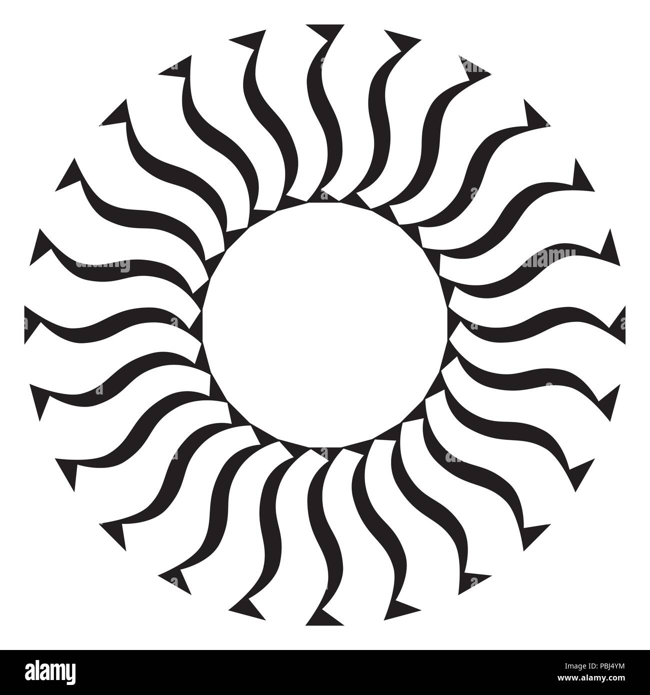 Fan shape Stock Vector Images Alamy