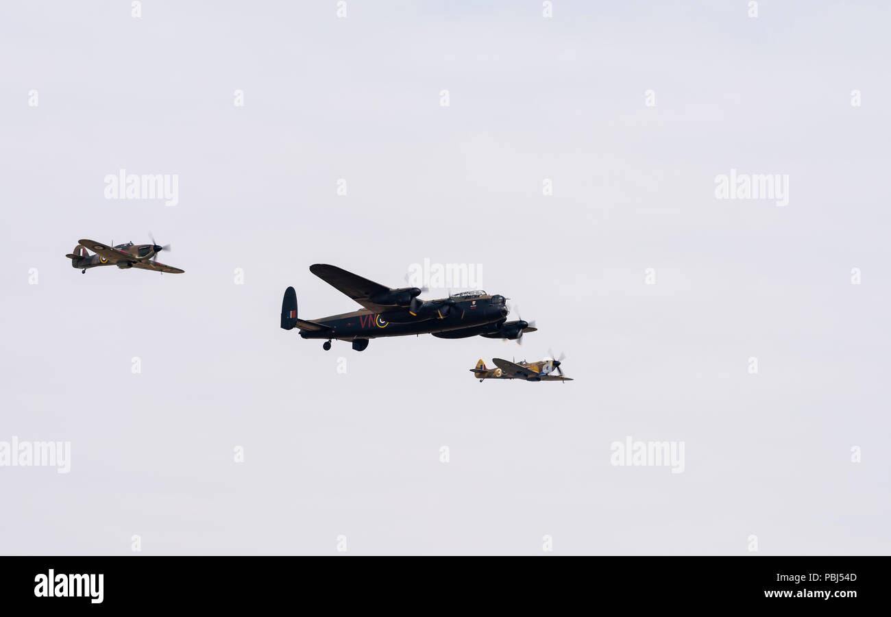 The Battle of Britain Memorial Flight, RAF Fairford, 2018 Stock Photo