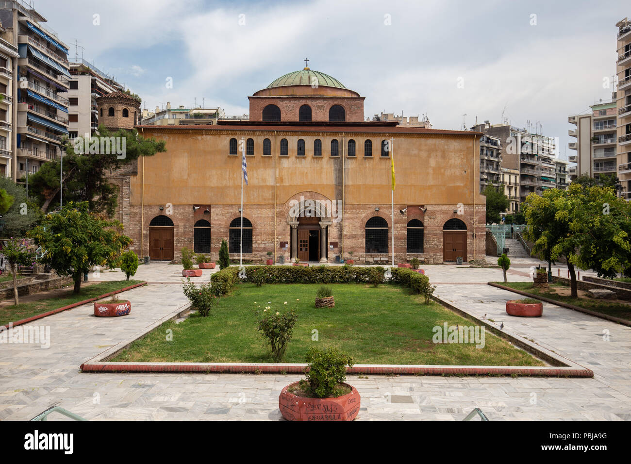 Hagia Sophia Church Thessaloniki Stock Photo