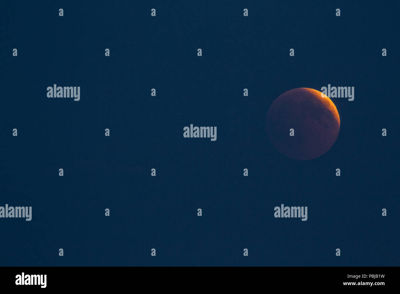 Blood Moon Eclipse of 2018 Stock Photo - Alamy