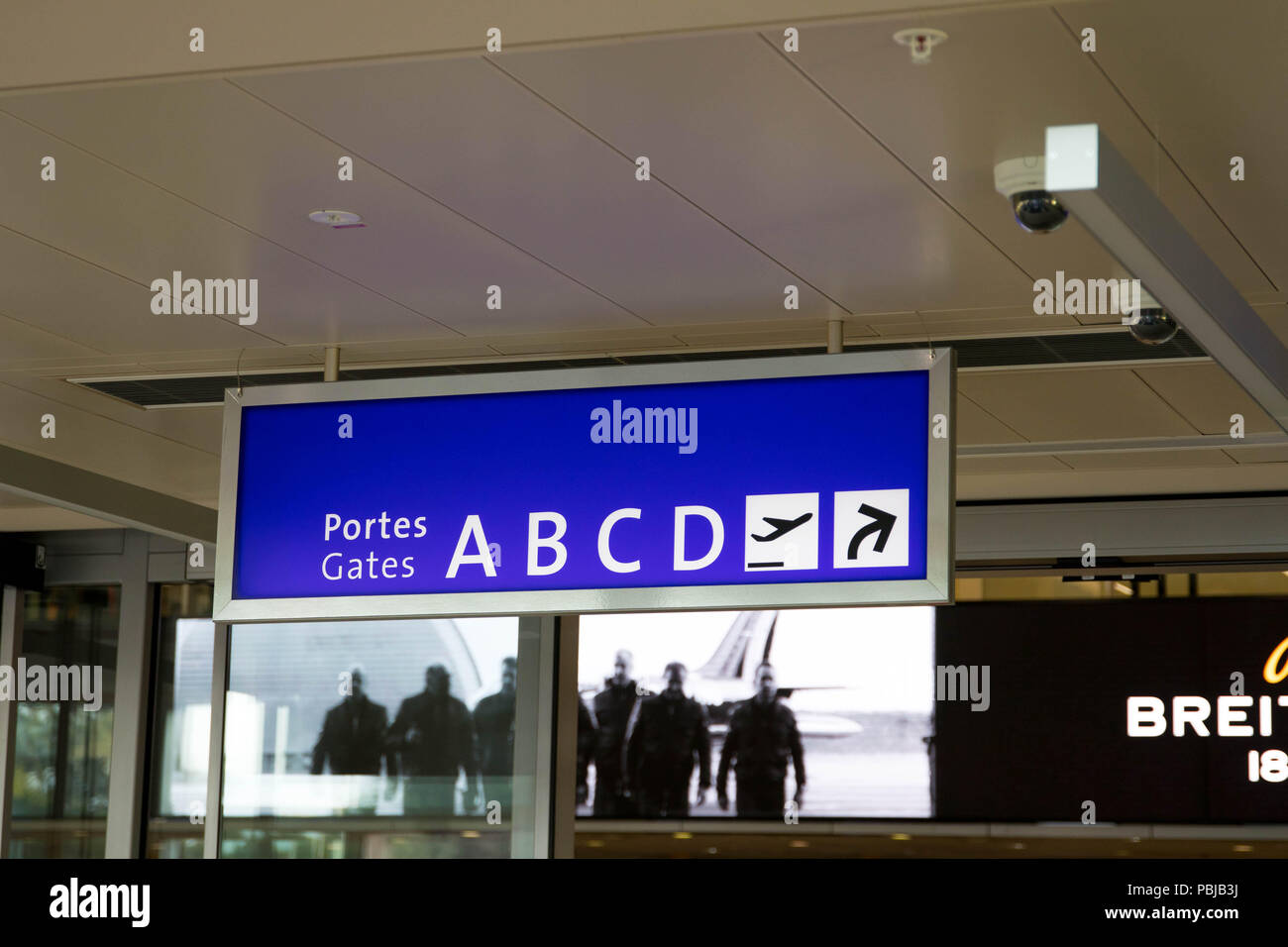 Gate Numbers At Airport High Resolution Stock Photography and Images