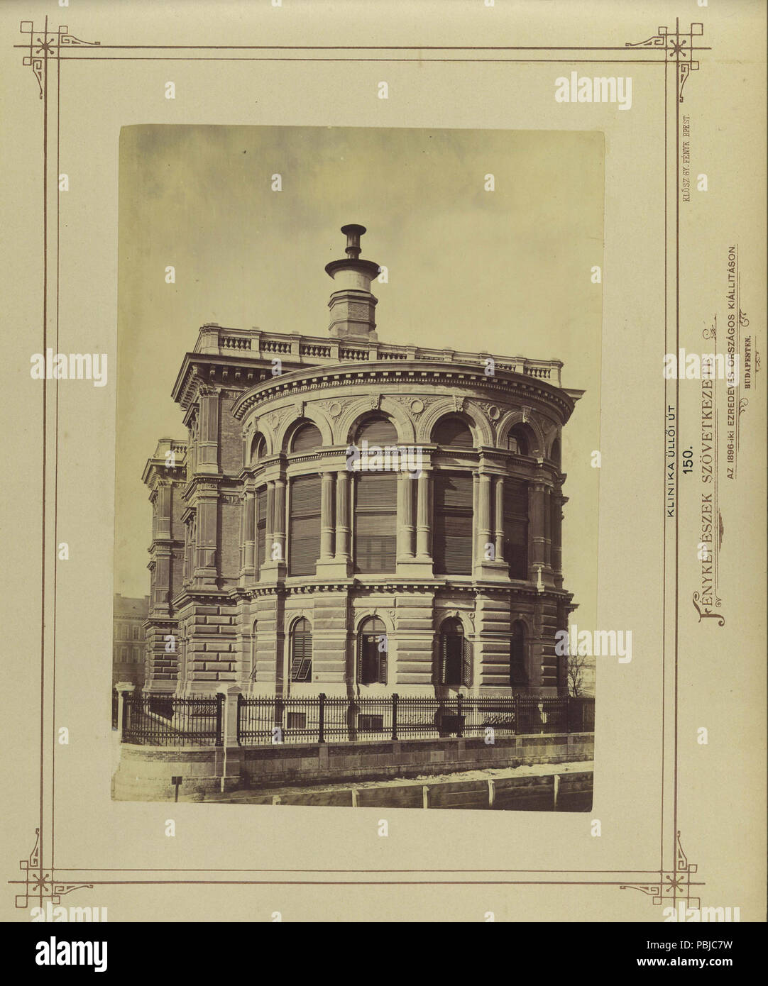 1883 Üllői út - Mária utca sarok, Budapesti Tudományegyetem I. sz. Sebészeti Klinika (ma Semmelweis Egyetem), Fortepan 82219 Stock Photo