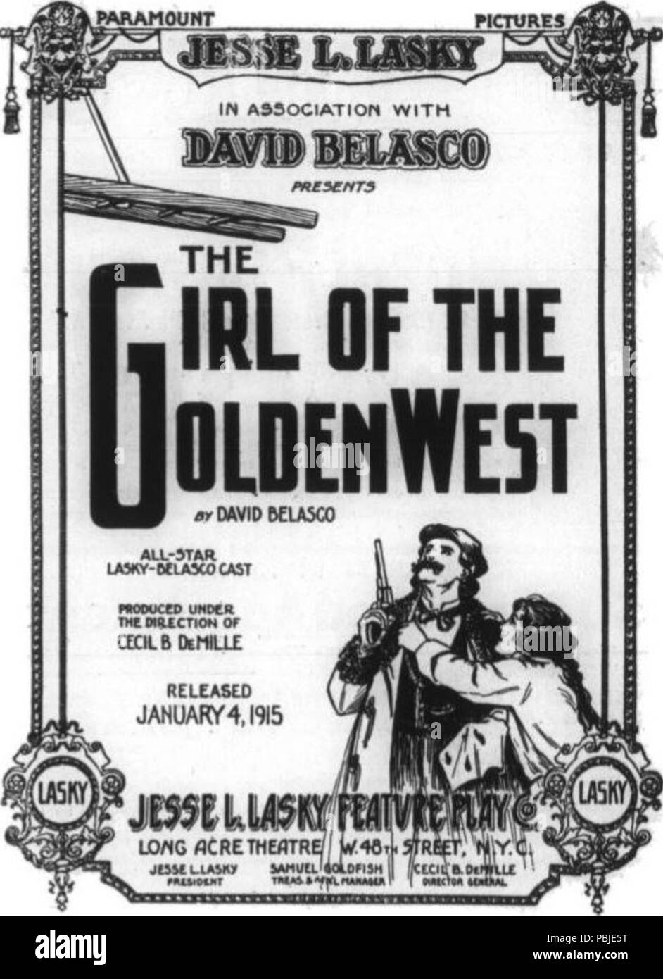1638 The Girl of the Golden West (1915) 2 Stock Photo Alamy