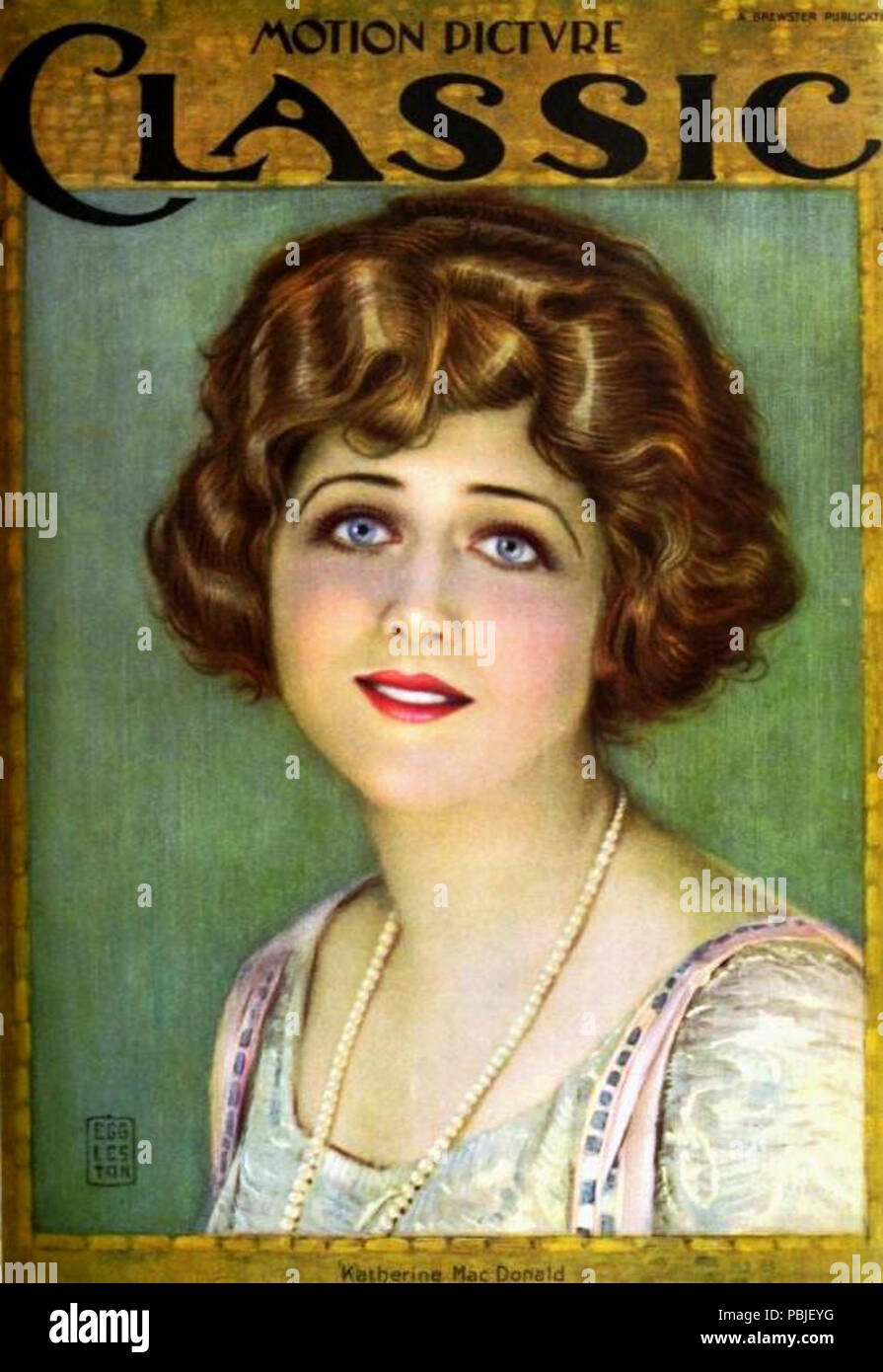 855 Katherine MacDonald Motion Picture Classic 1921 Stock Photo