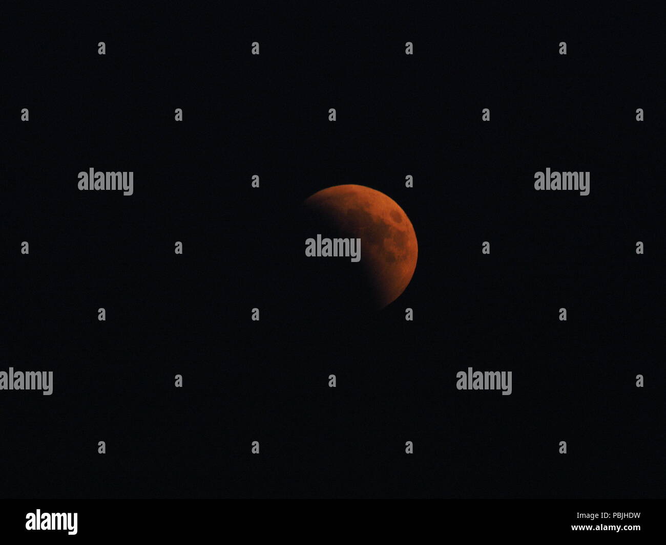 Blood Moon during the longest total Lunar Eclipse of XXI century on ...