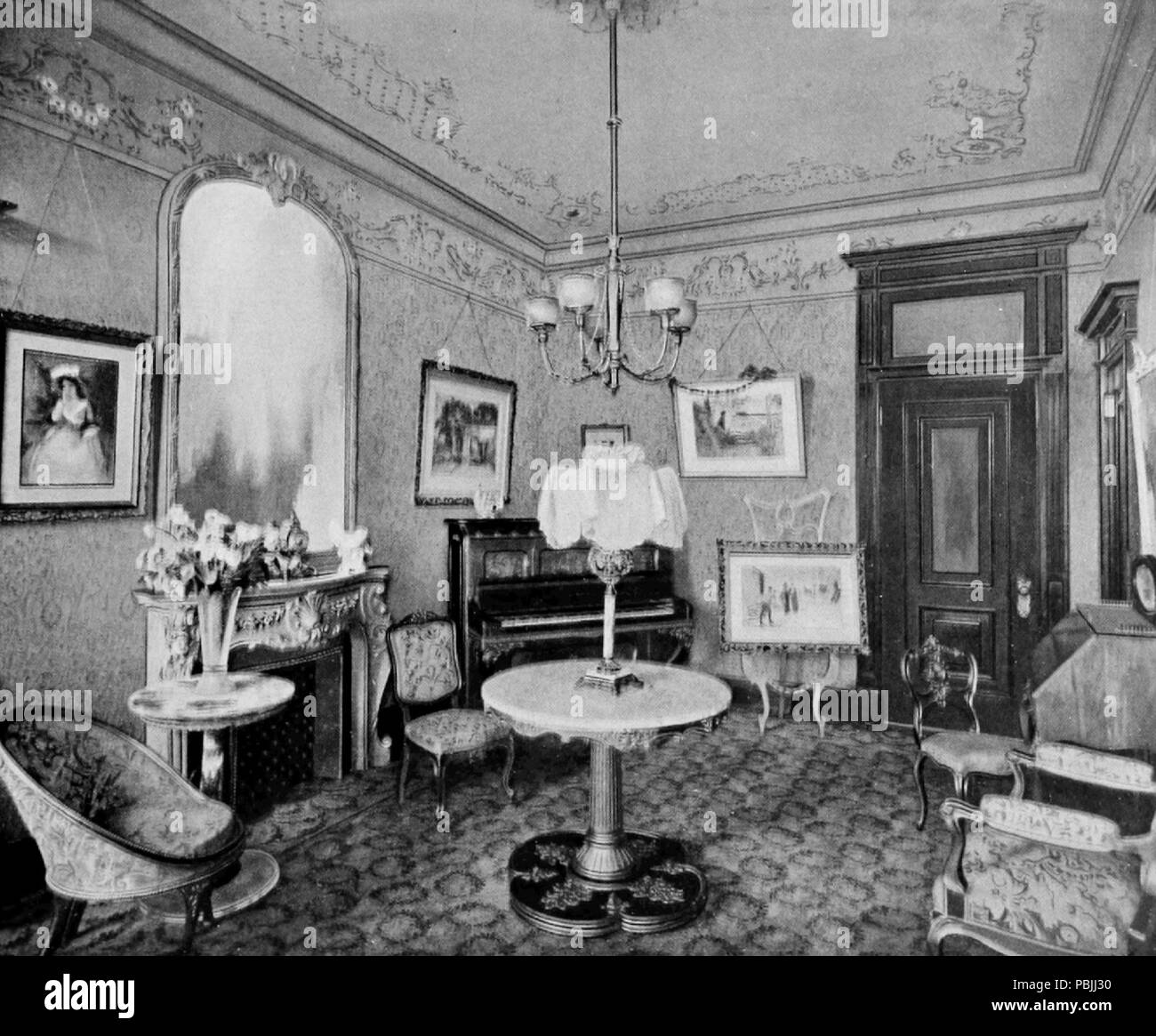 1829 Waldorf Louis Xiv drawing room 1 Stock Photo