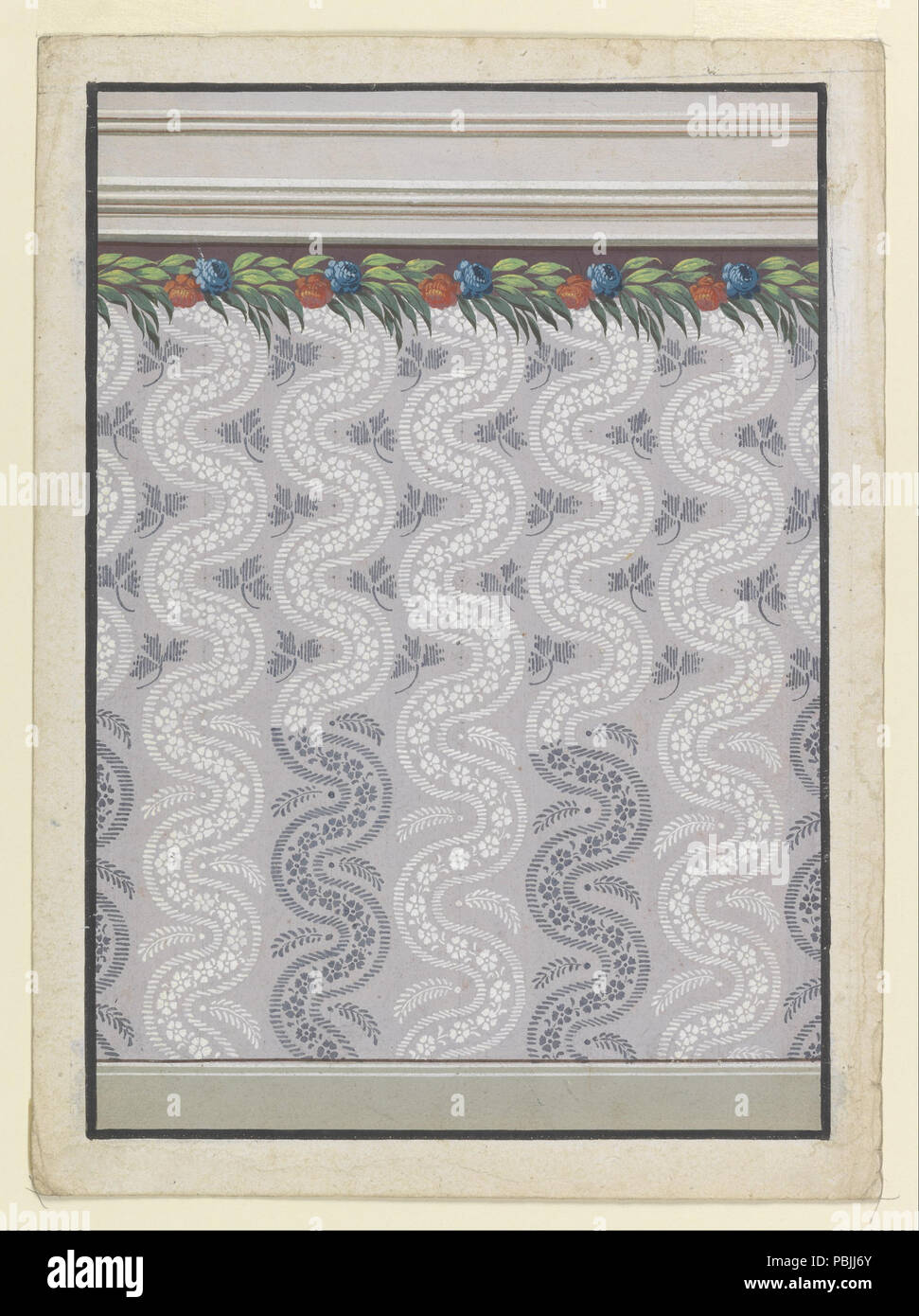 1830 Wallpaper Design - Stock Photo