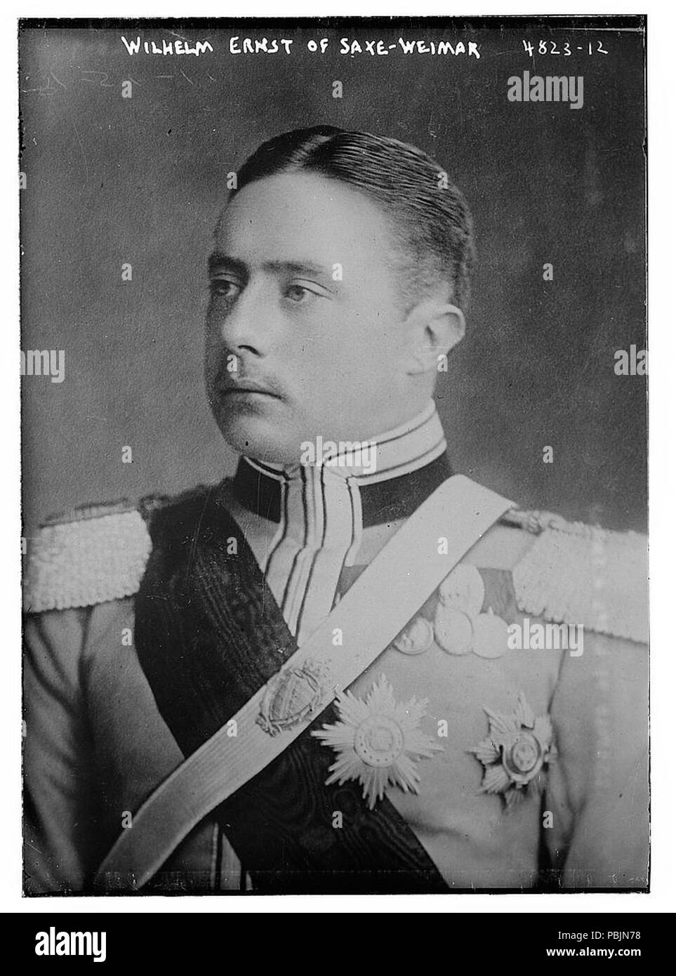 1856 William Ernest, Grand Duke of Saxe-Weimar-Eisenach in 1918 Stock Photo