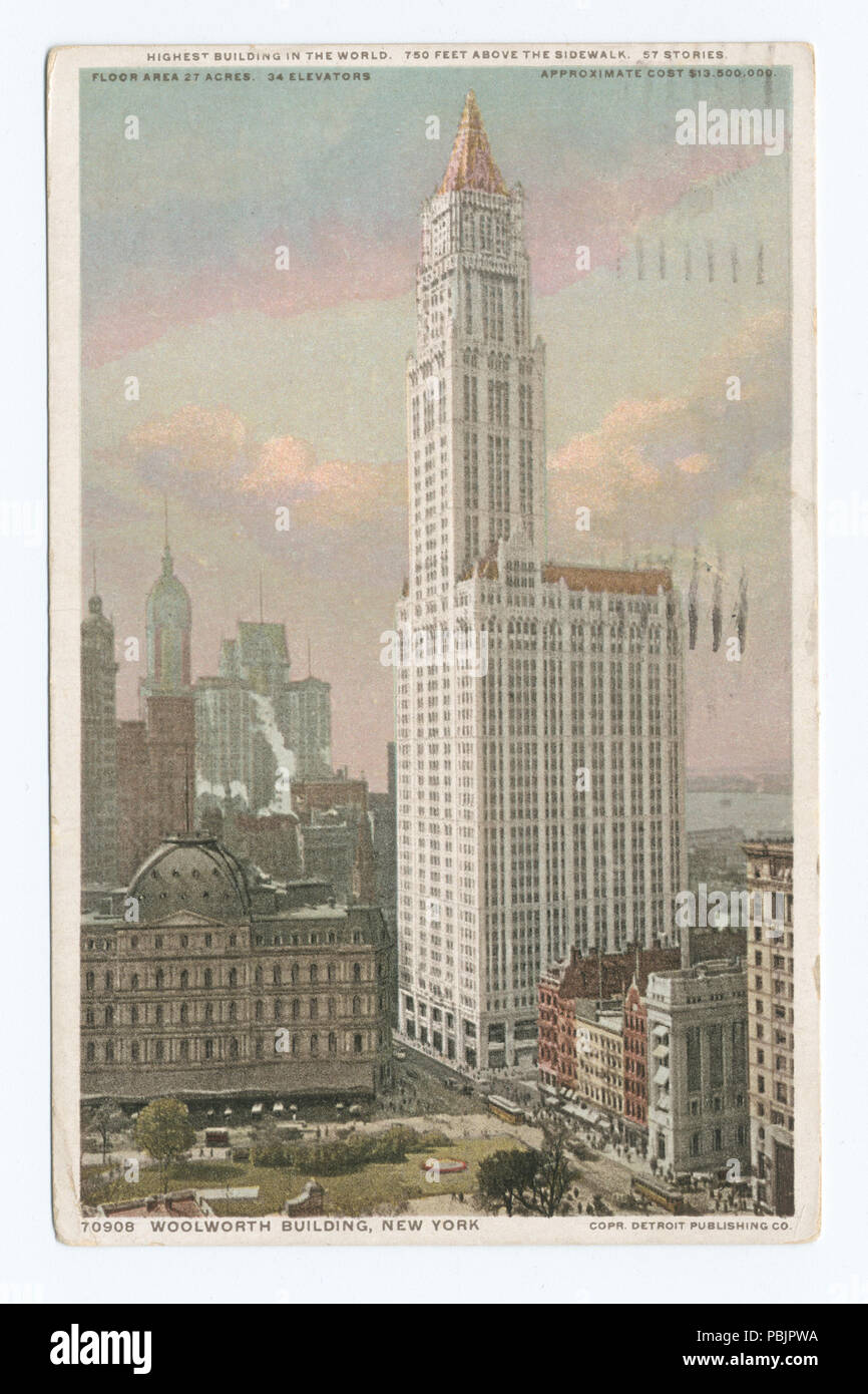 1869 Woolworth Building, New York, N. Y (NYPL b12647398-74111) Stock Photo