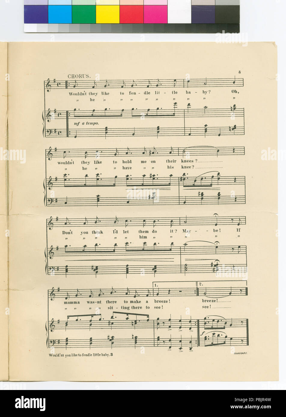 1872 Wouldn't you like to fondle little baby  (NYPL Hades-454462-1699431) Stock Photo