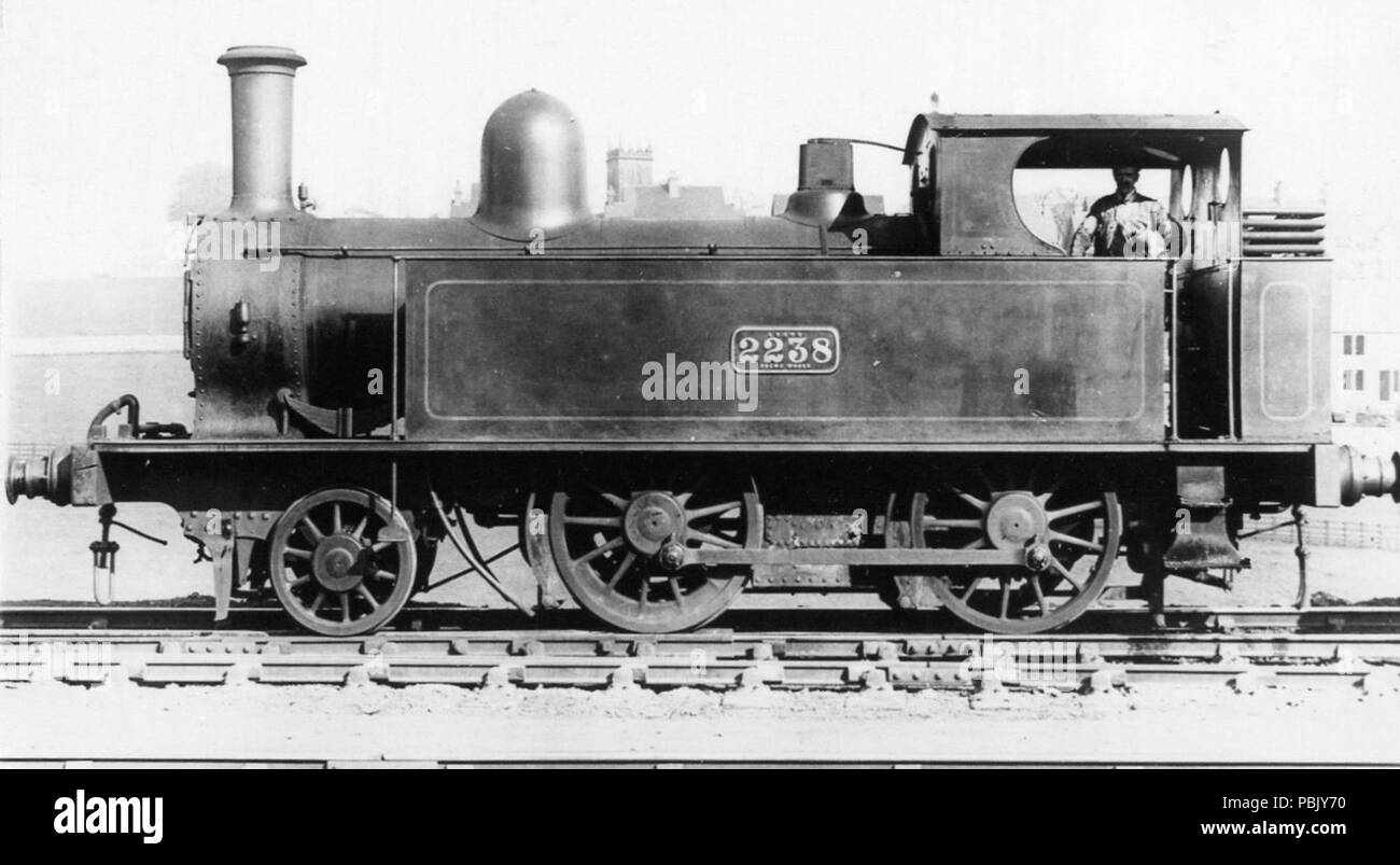 930 LNWR engine No.2238, 2-4-0 Tank Stock Photo