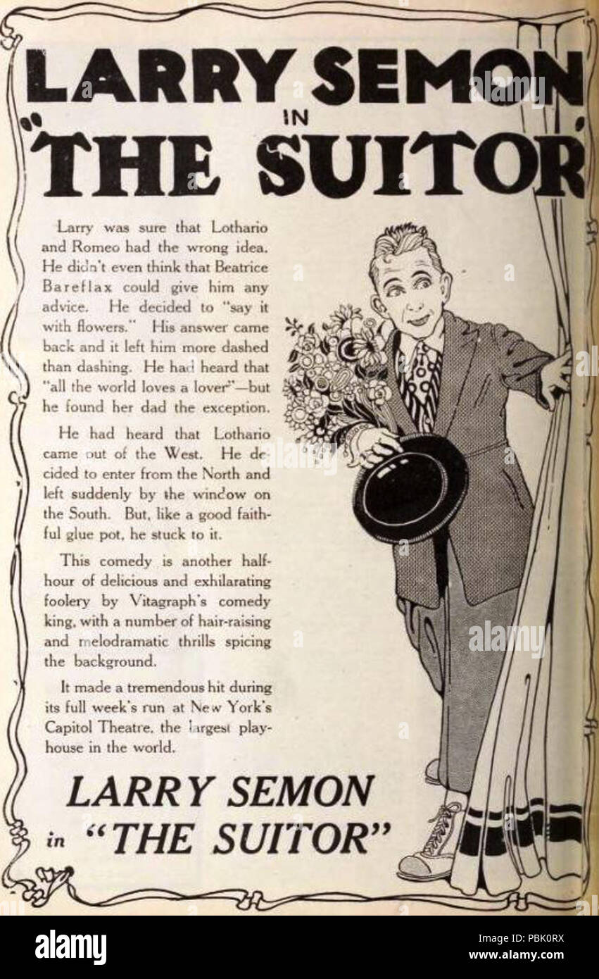 1705 The Suitor (1920) - 1 Stock Photo