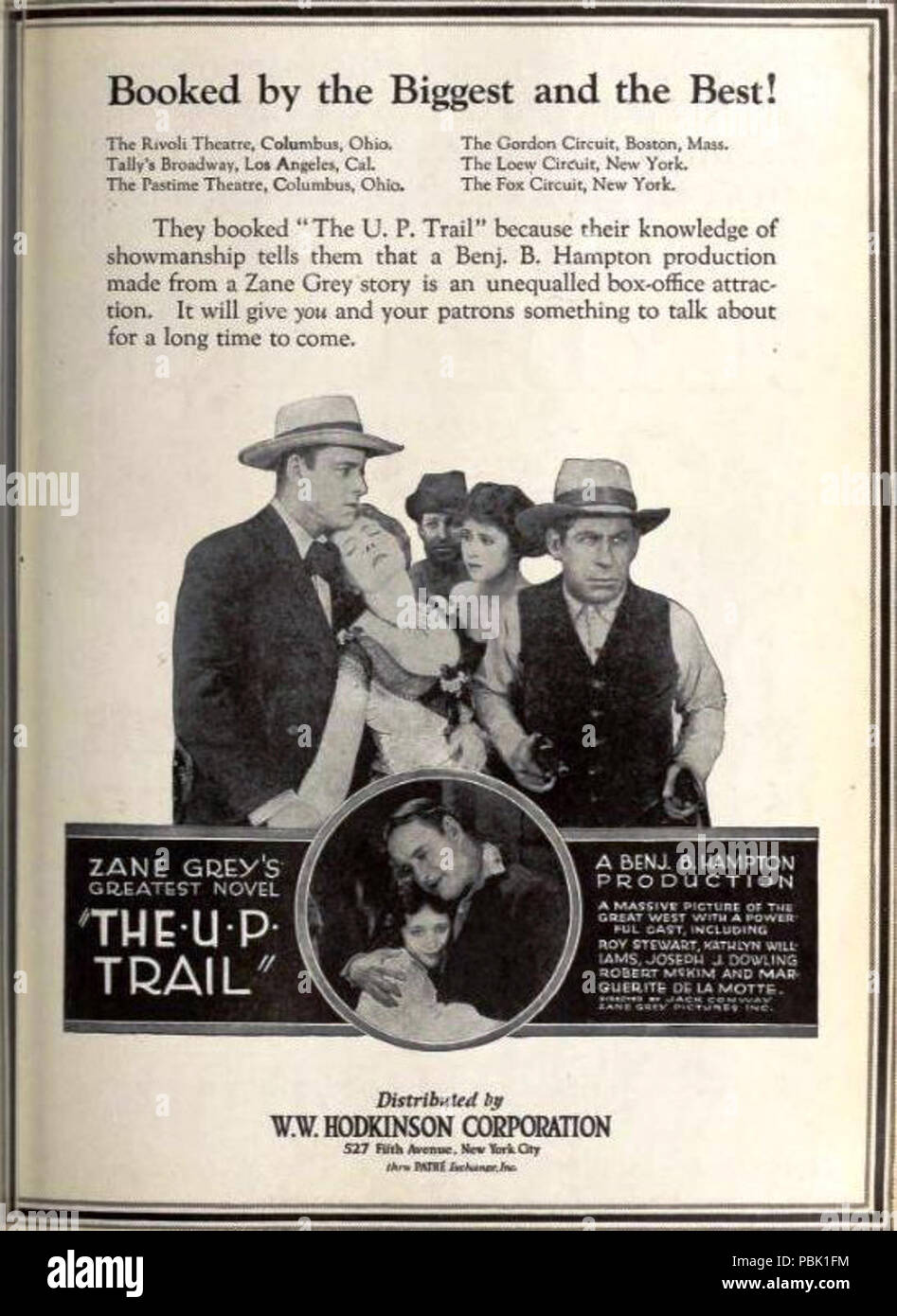 1709 The U.P. Trail (1920) - 4 Stock Photo