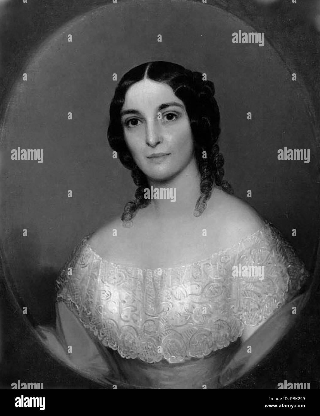 826 Jane Stuart, Alicia Boylston, 1850s, Museum of Fine Arts, Boston Stock Photo