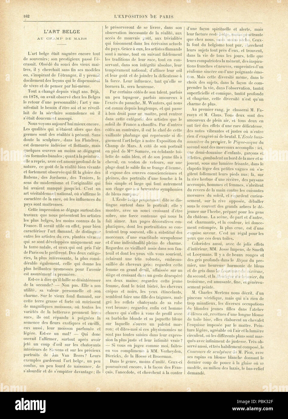 873 L'Exposition de Paris de 1889 No61 page 162 Stock Photo - Alamy