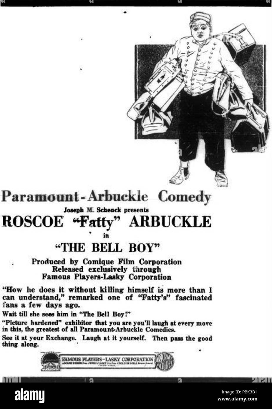 1615 The Bell Boy (1918) - 1 Stock Photo