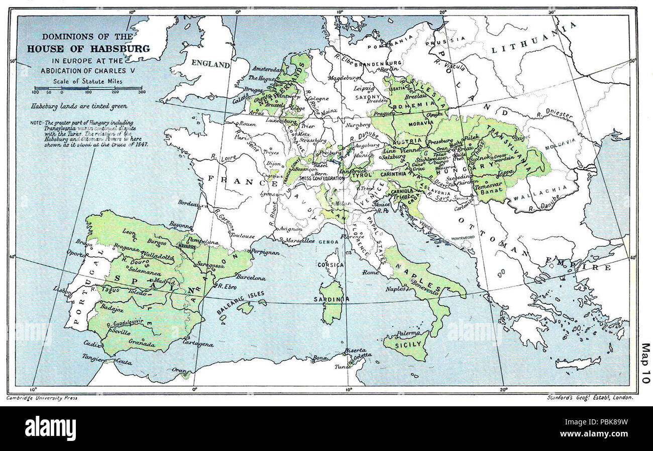 Habsburg map hi-res stock photography and images - Alamy