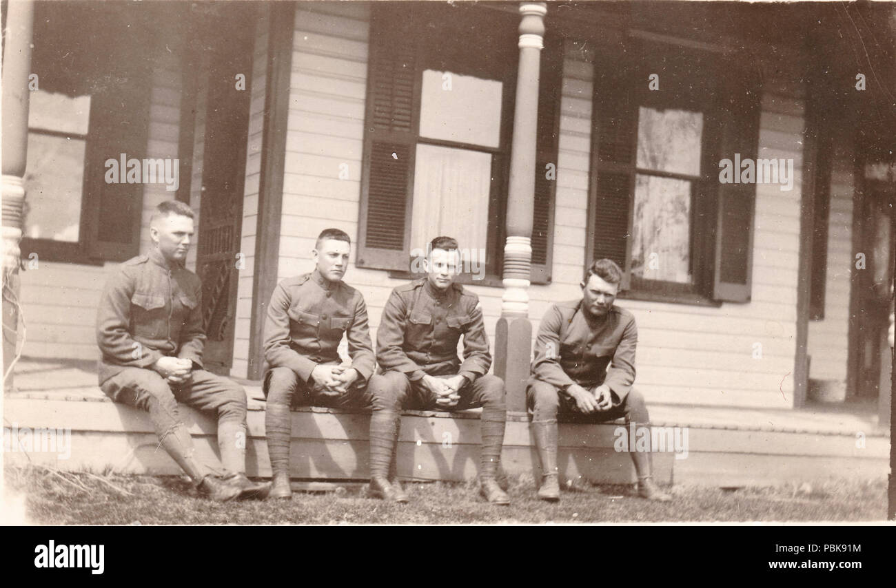 1873 WW1 Era American Servicemen Stock Photo