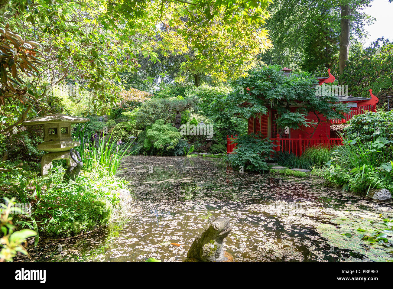 Compton Acres Poole Dorset Stock Photo Alamy