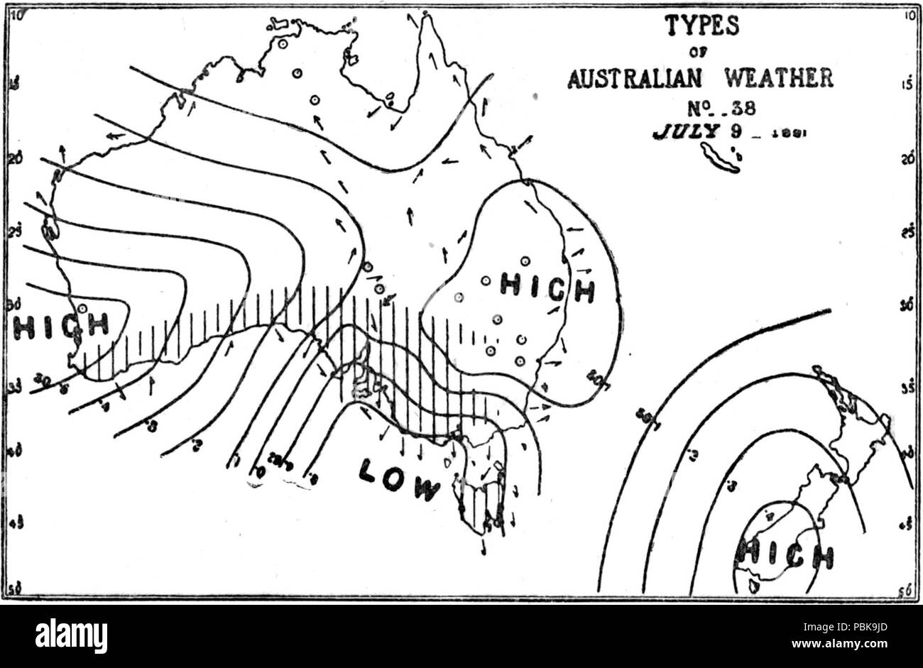 1783 Types of Australian weather No 38 July 9 1891 Stock Photo