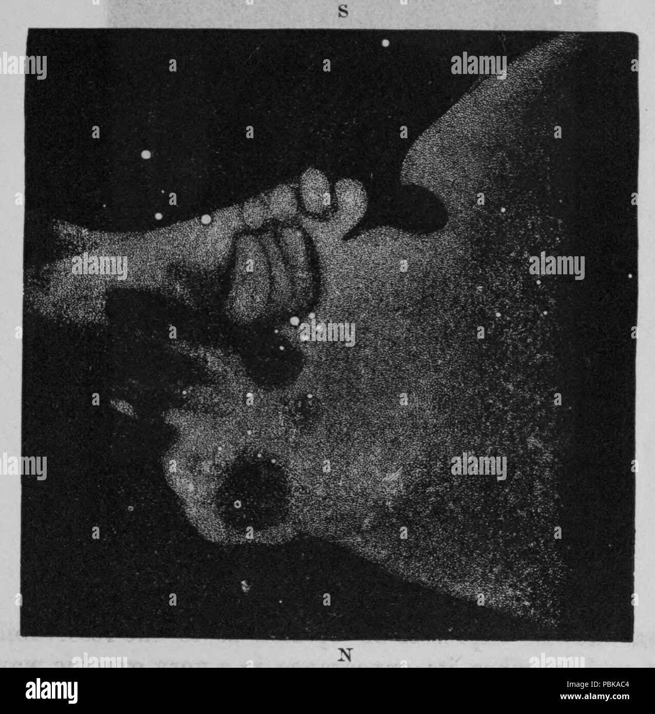 728 Great Nebula, John Herschel, 1834-37 Stock Photo