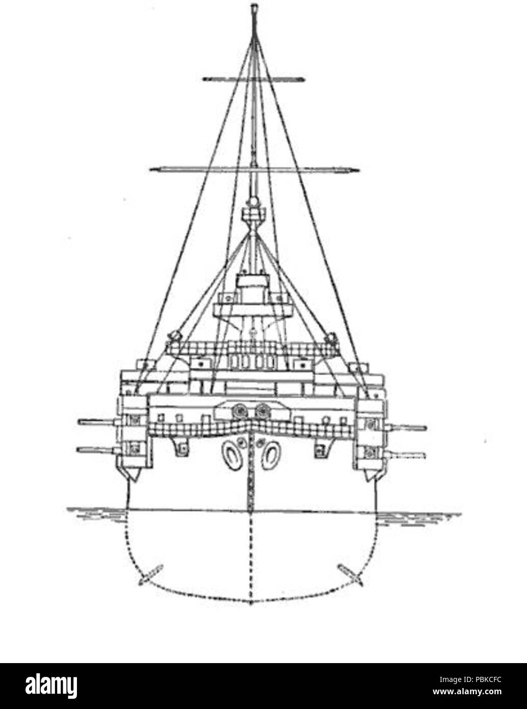 . English Habsburg class bow aspect . 738 Habsburg class bow aspect