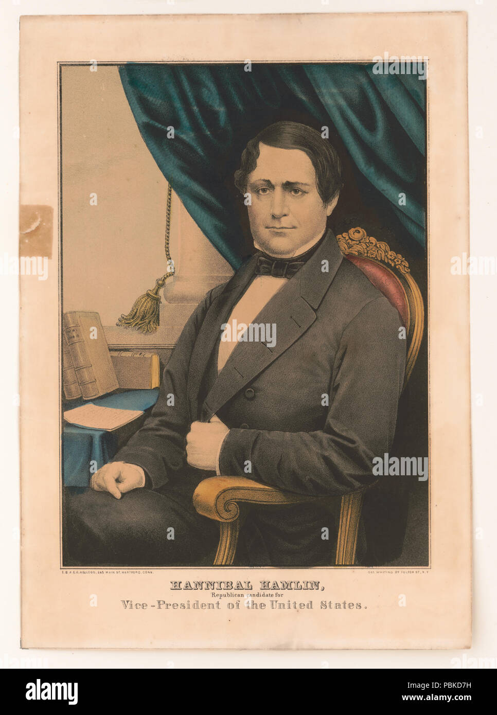 741 Hannibal Hamlin, Republican candidate for Vice-President of the United States LCCN2003656471 Stock Photo