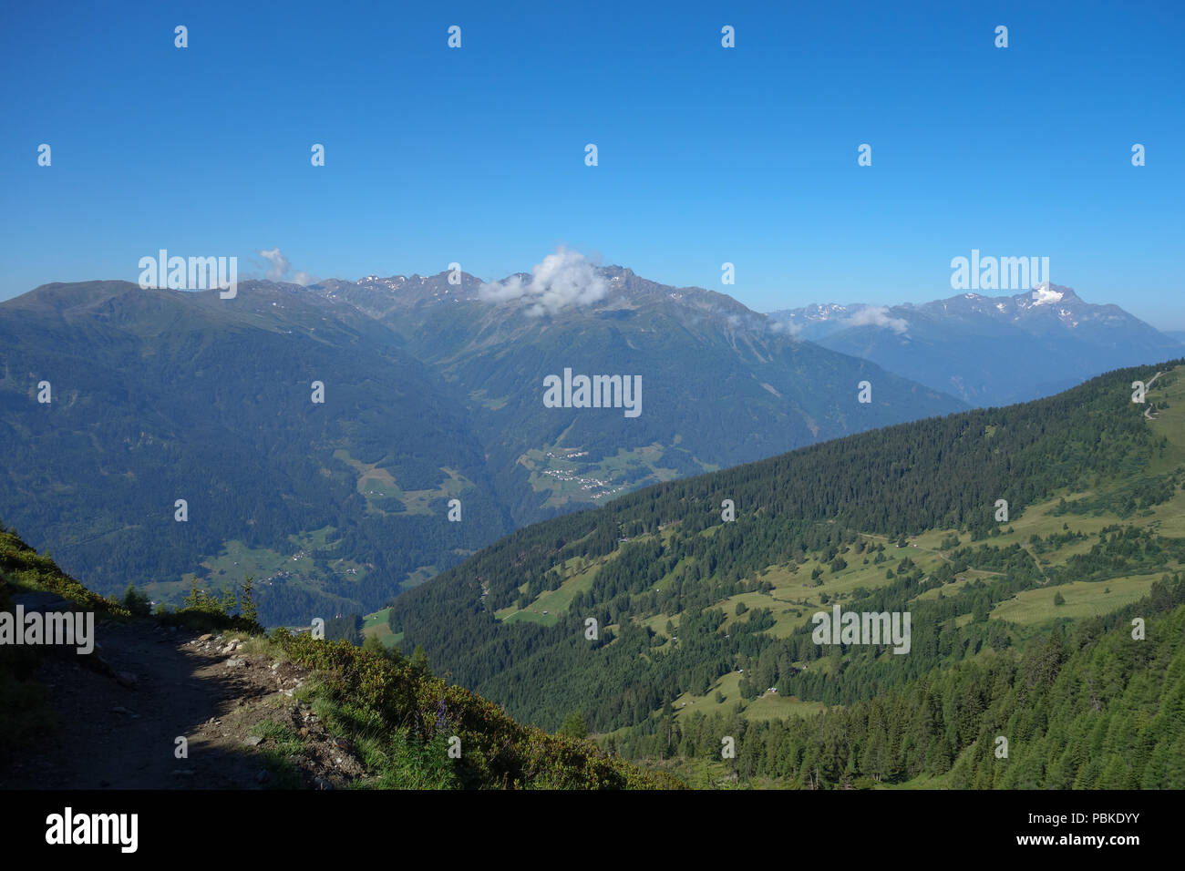 hiking in the alps Stock Photo - Alamy