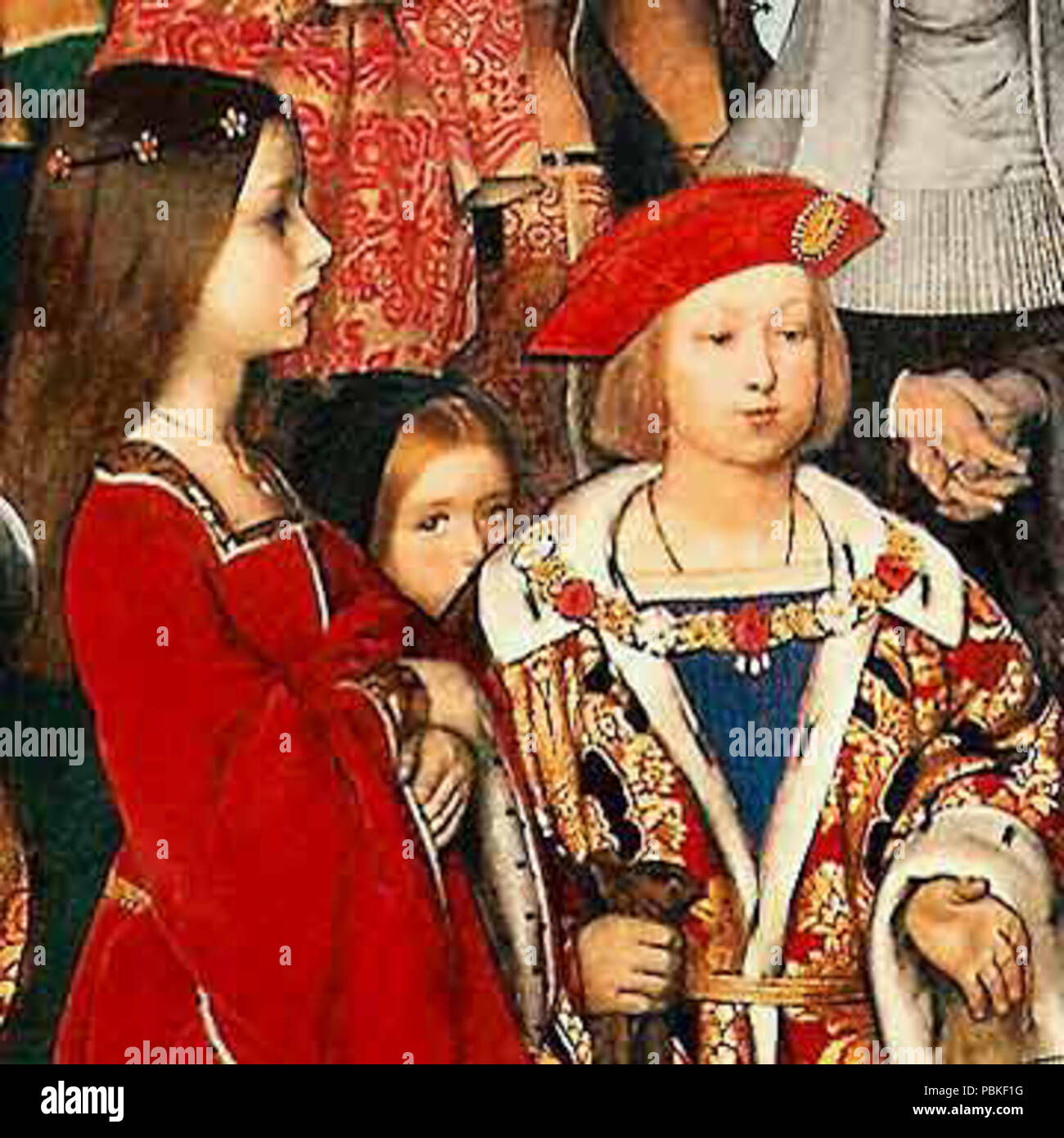 . English: Erasmus of Rotterdam visiting the children of Henry VII at ...