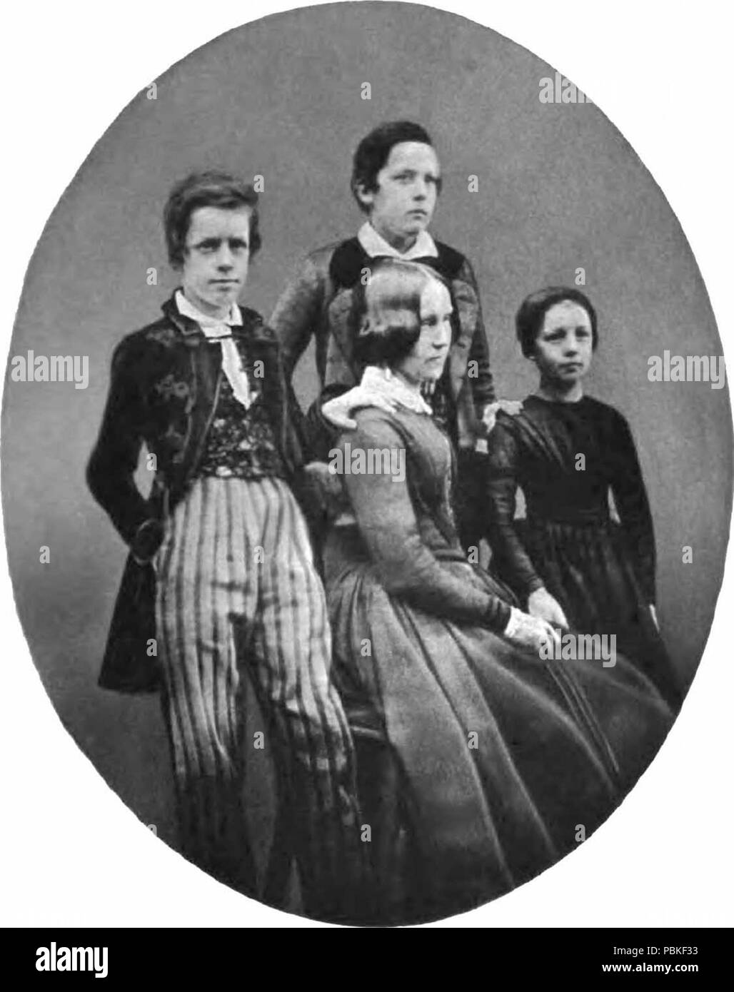 . English Group portrait (daguerreotype) of United States entrepreneur