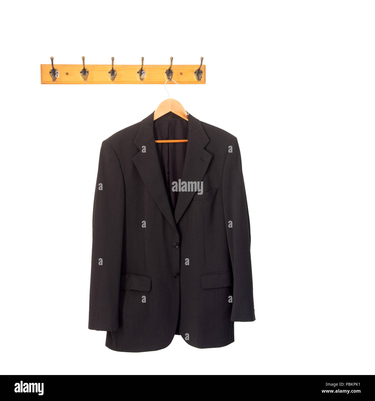 Suit jacket hanging on office hi res stock photography and images Alamy