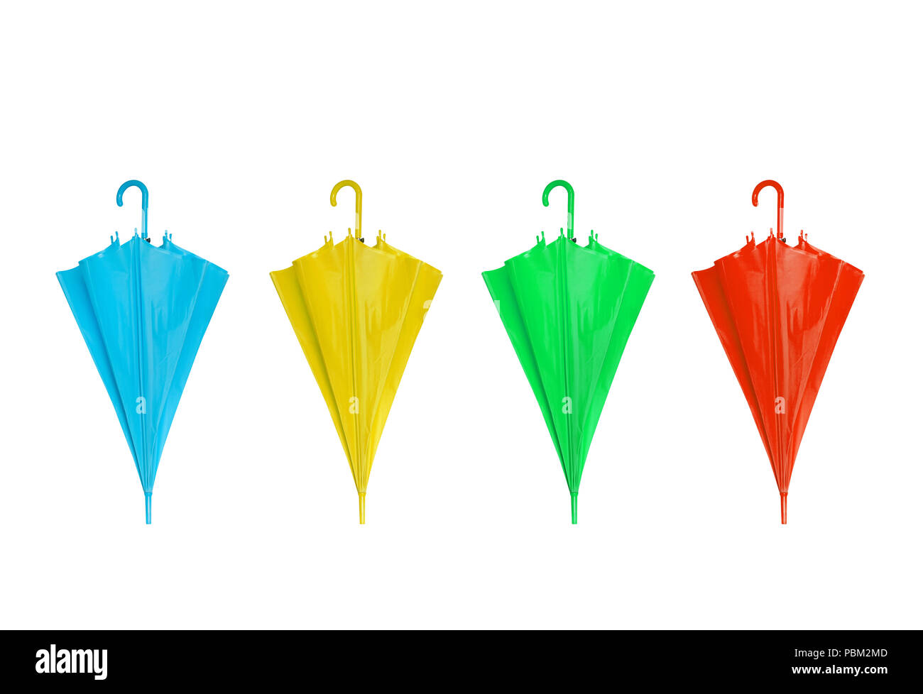 colorful umbrella isolated on a white background Stock Photo - Alamy
