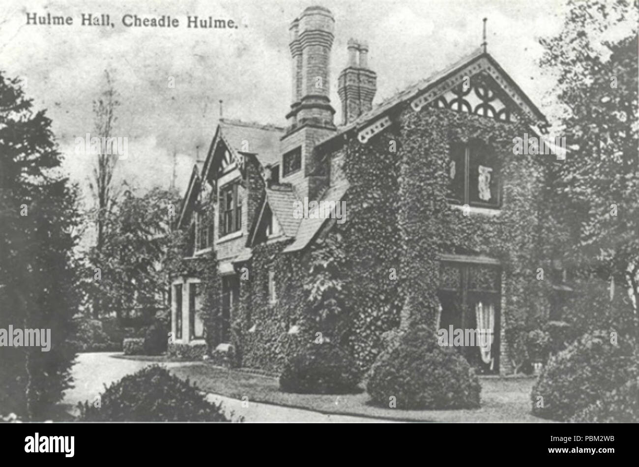 775 Hulme Hall, Cheadle Hulme c.1900 Stock Photo