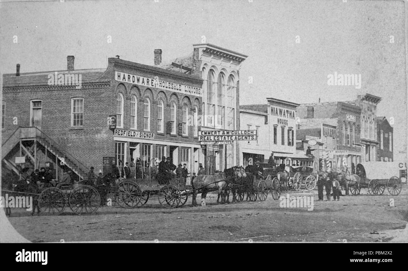 775 Humboldt, Kansas (circa 1865-1875) Stock Photo