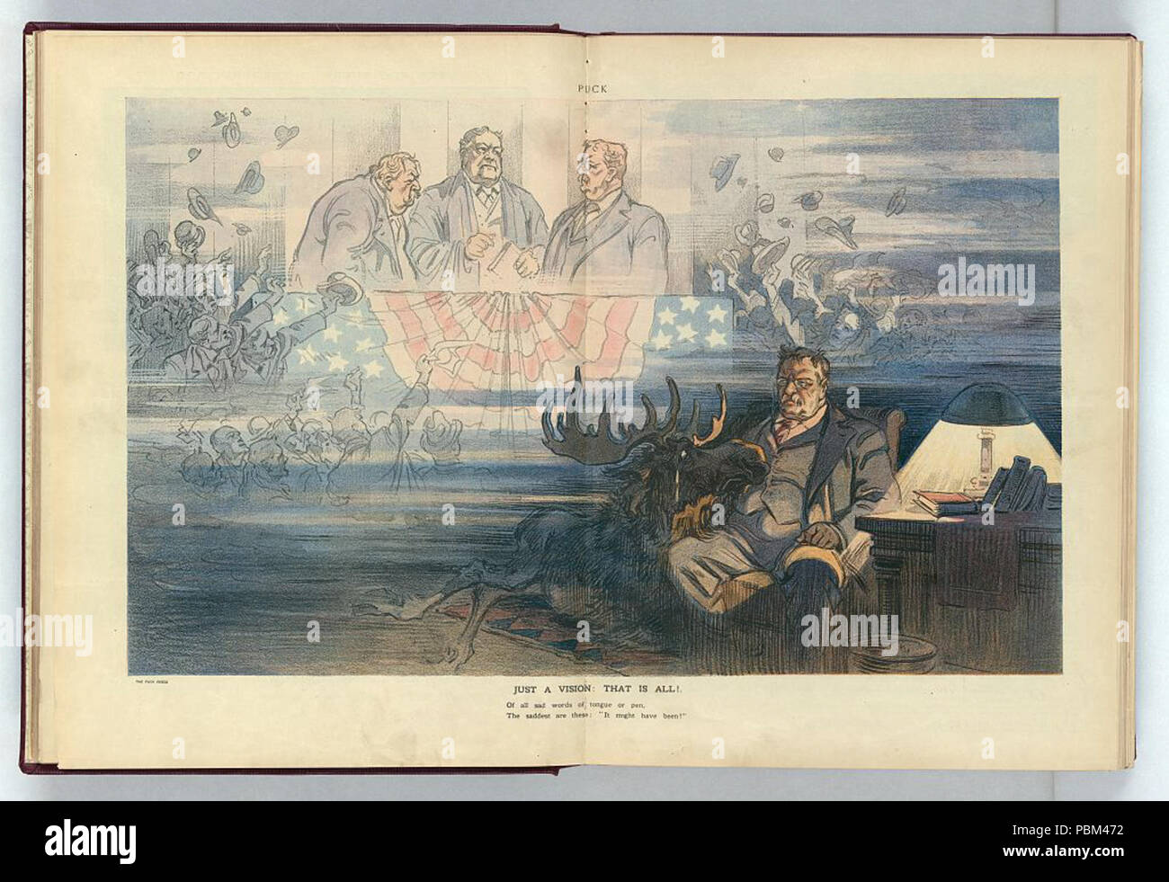 789 Illustration by Udo Keppler, February 26, 1913 Stock Photo