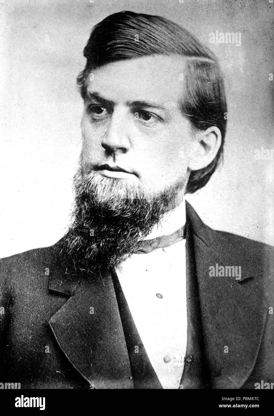 Eugene Hale of Maine (picture taken in 1874), portrait bust Stock Photo