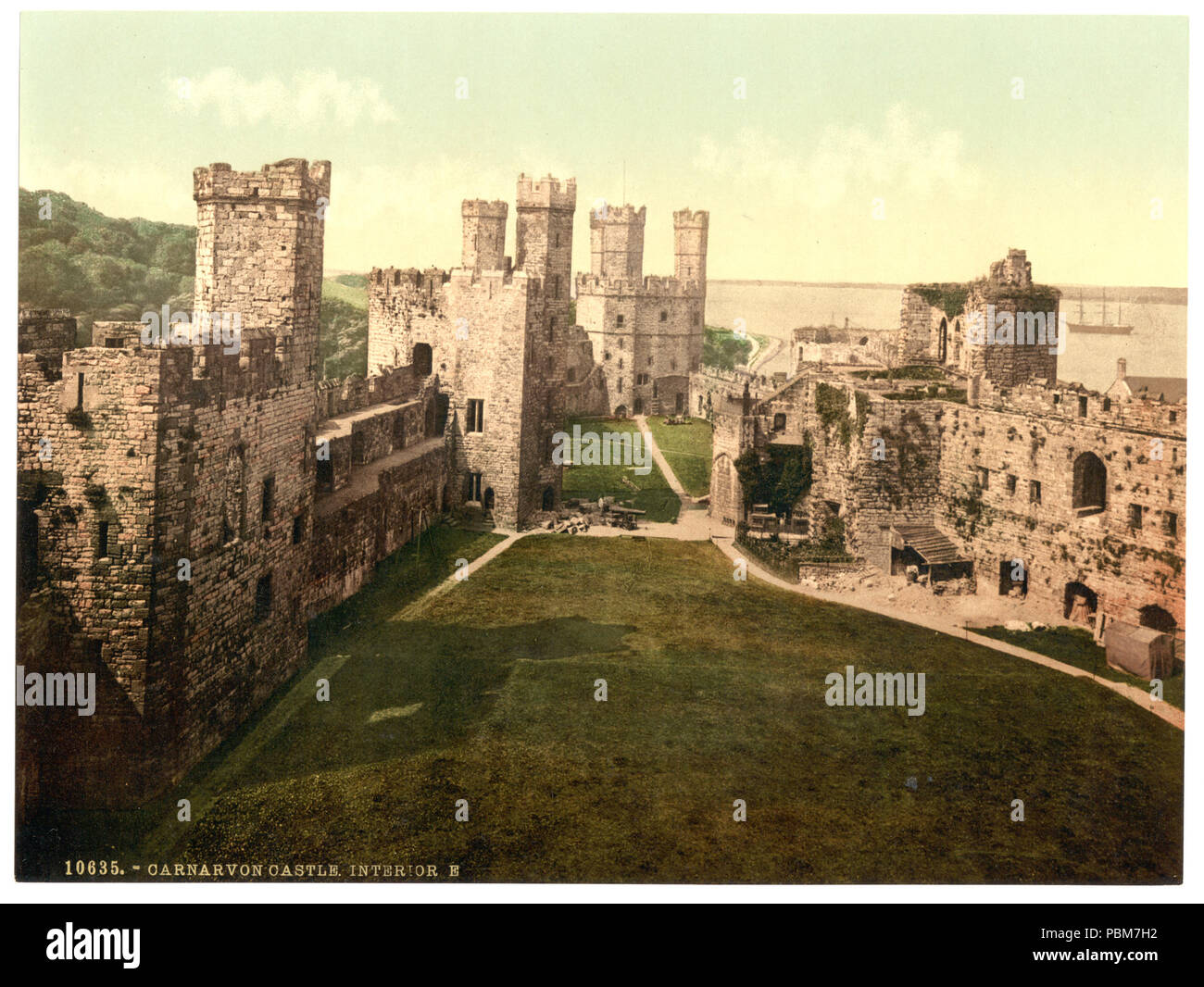 Interior Caernarfon Castle Wales Stock Photos Interior