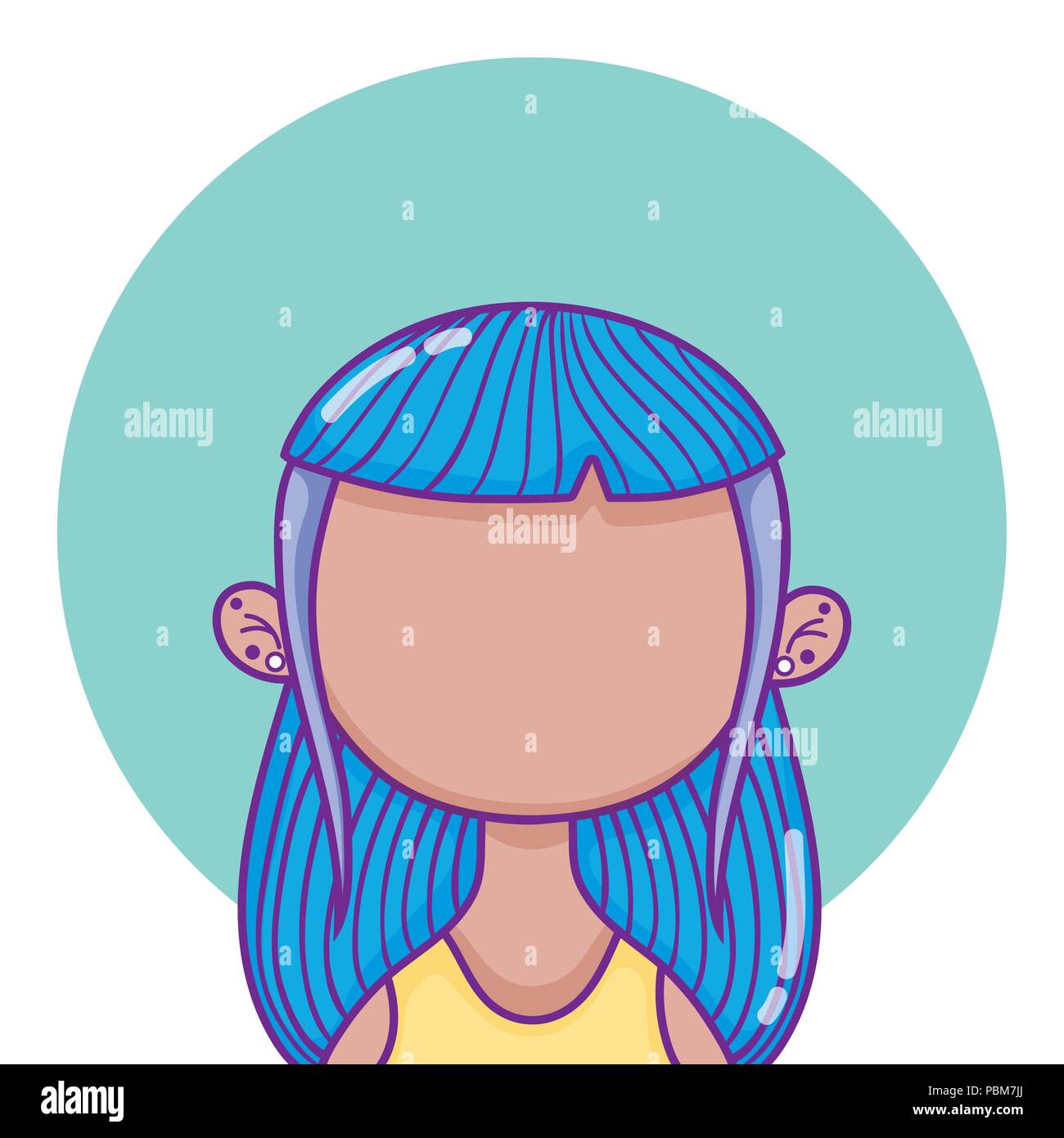 Youth culture avatar Stock Vector