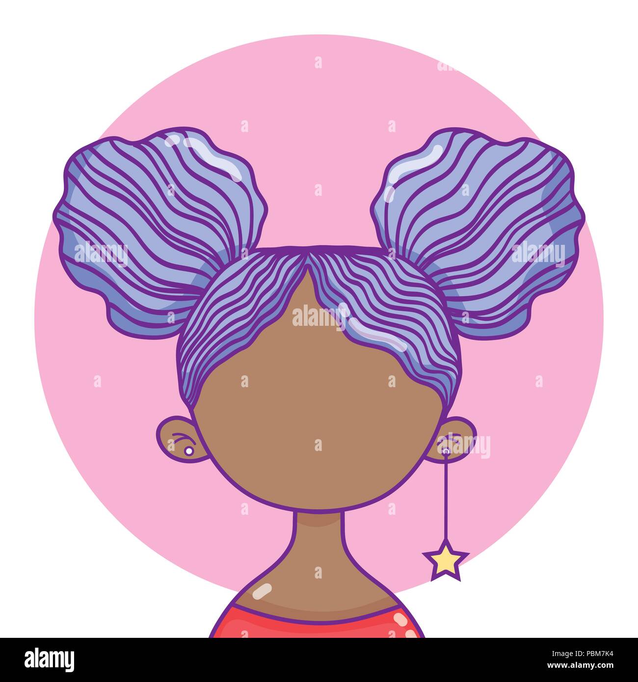 Youth culture avatar Stock Vector