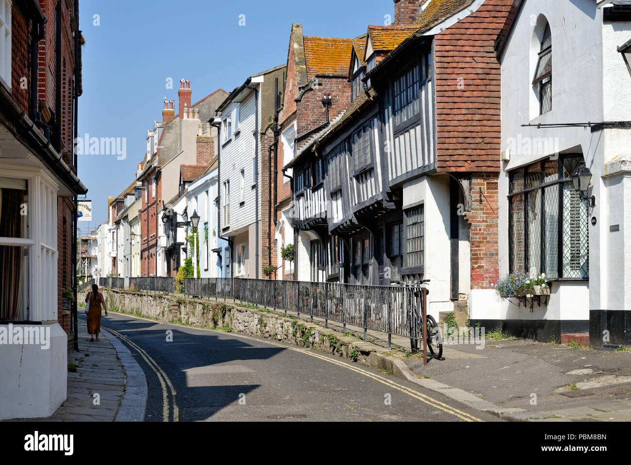 All Saints Street in the old area of Hastings East Sussex England UK Stock Photo