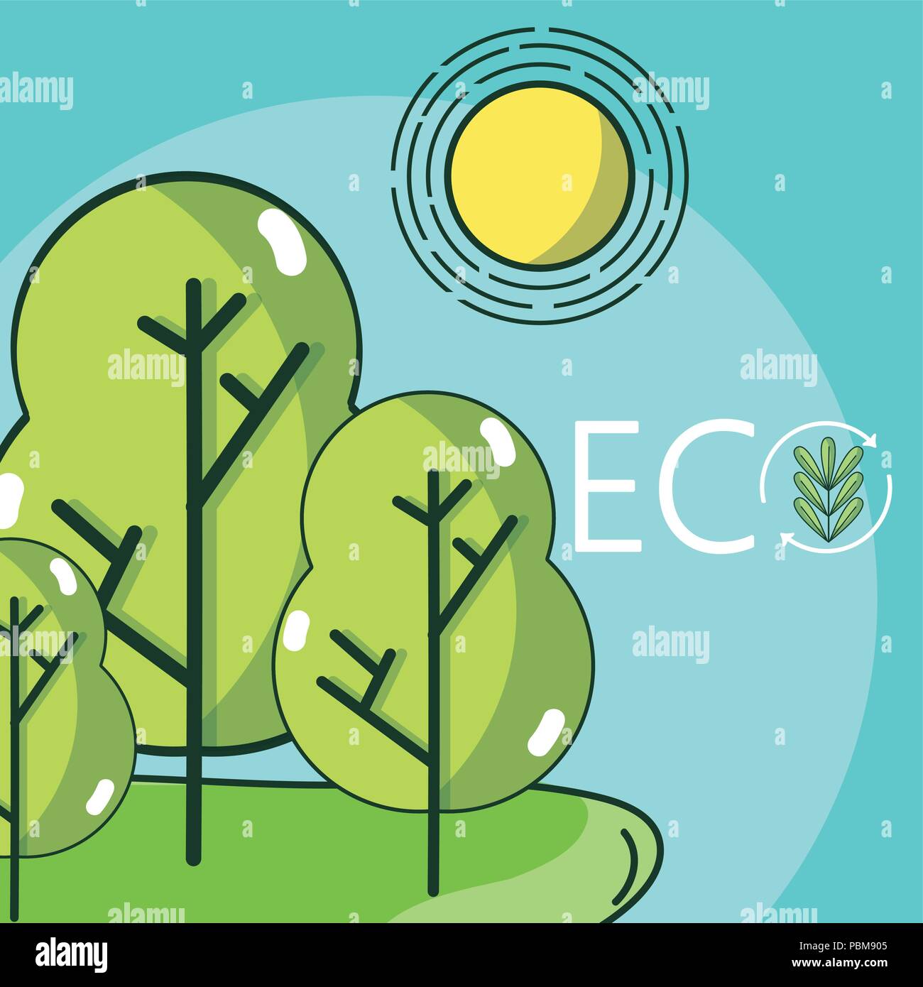 Eco environment concept Stock Vector Image & Art - Alamy
