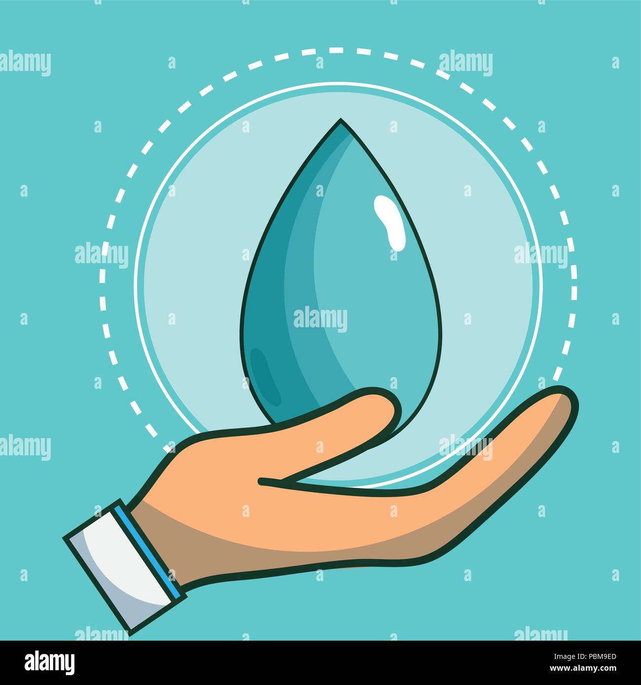 Eco tourism water saving Stock Vector Images Alamy