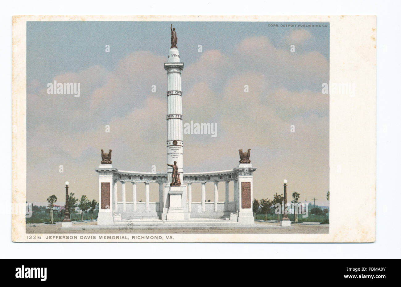 829 Jefferson Davis Memorial, Richmond, Va (NYPL b12647398-69843) Stock Photo