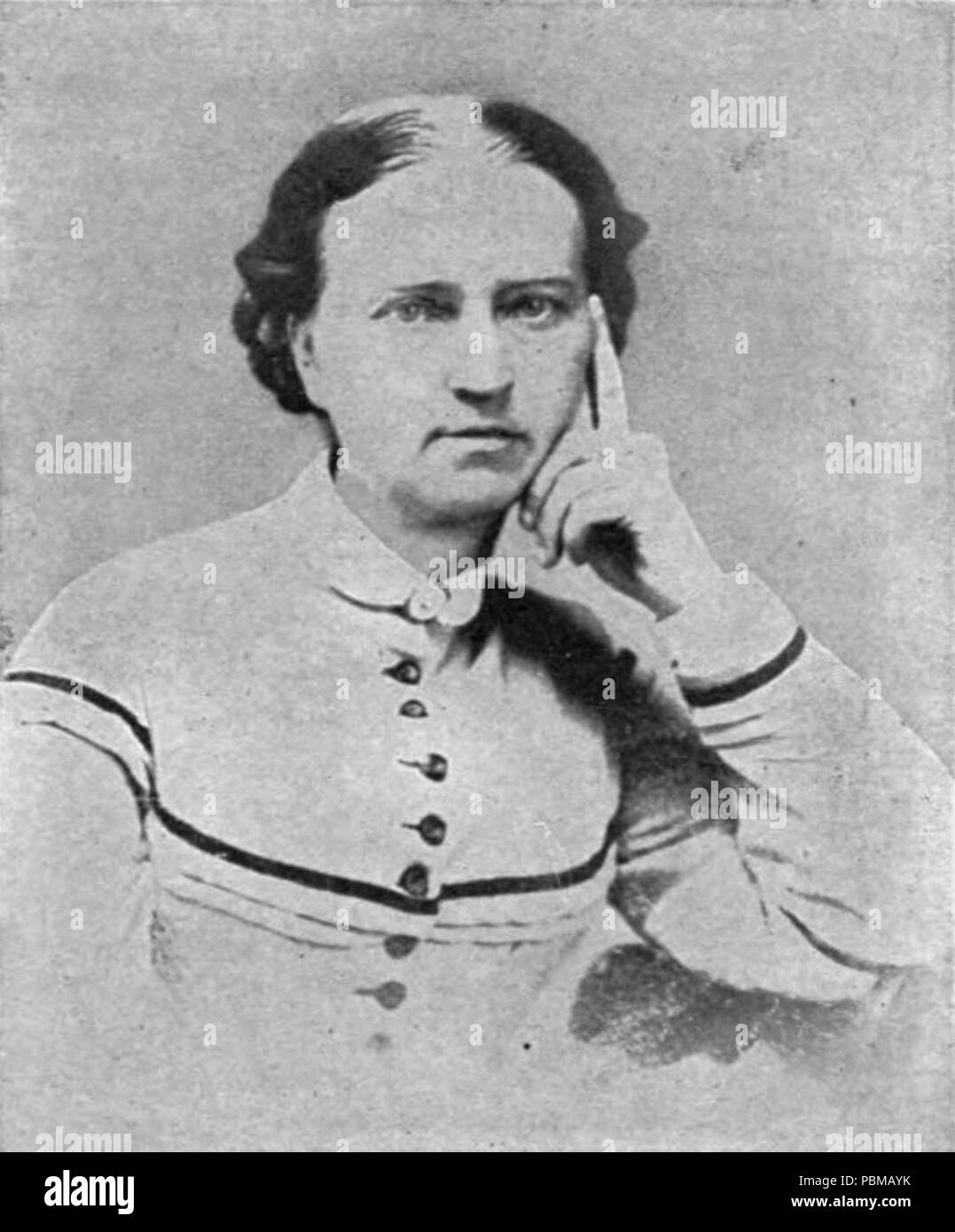 . English: Joanna P. Moore in 1867 . 1867 (published 1902) 833 Joanna P. Moore in 1867 Stock Photo