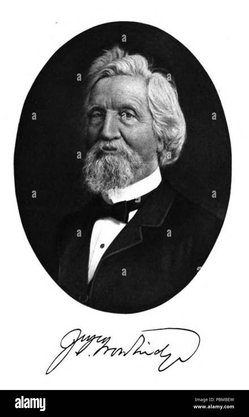 . English: Photographic portrait of American author John Townsend Trowbridge (1827-1916), circa 1903. From his book My Own Story: With Recollection of Noted Persons, Boston: Houghton, Mifflin and Company, 1903. circa 1903 840 John T Trowbridge, 1903 - with signature Stock Photo