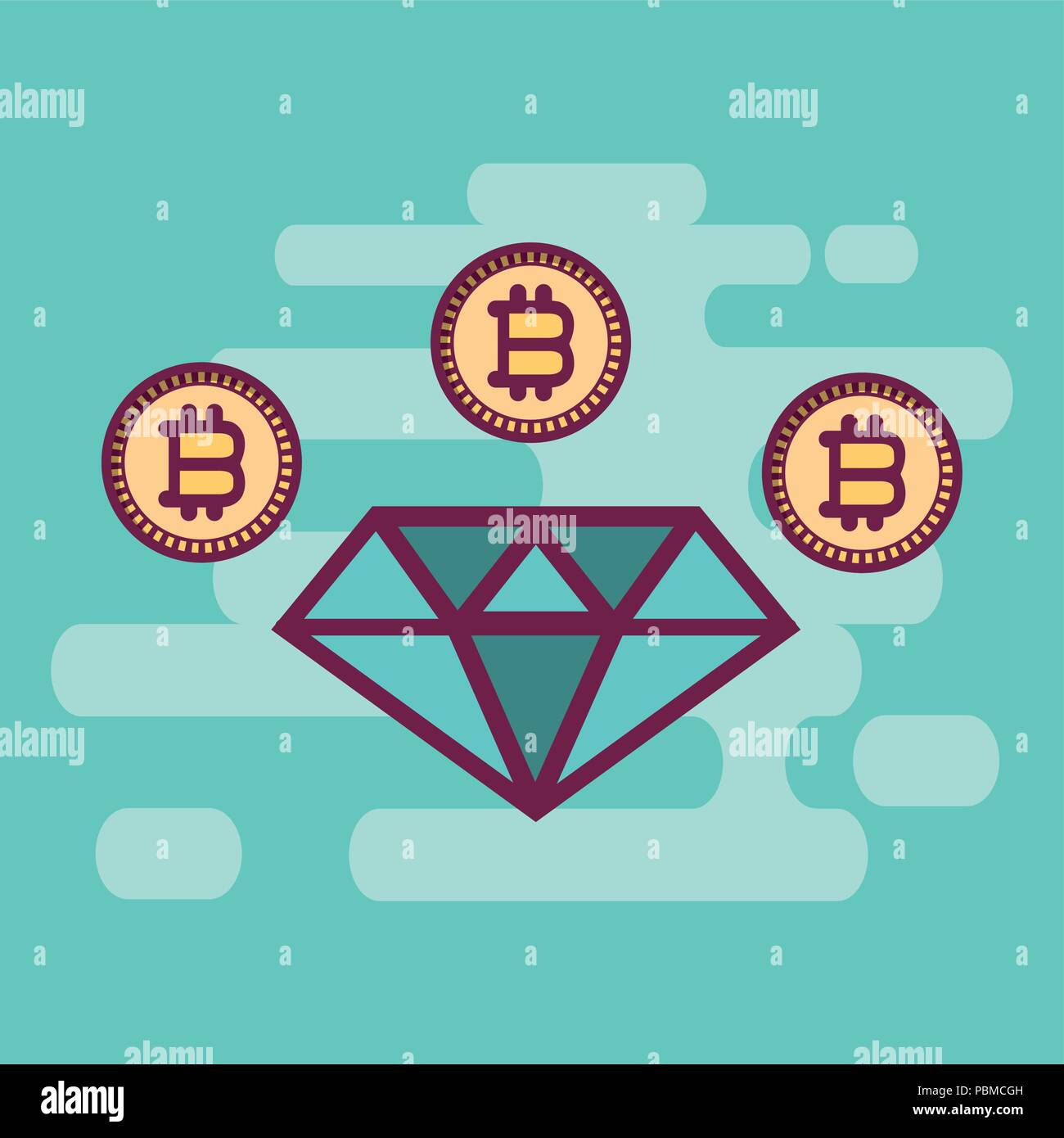 Bitcoin cryptocurrency concept Stock Vector Image & Art - Alamy