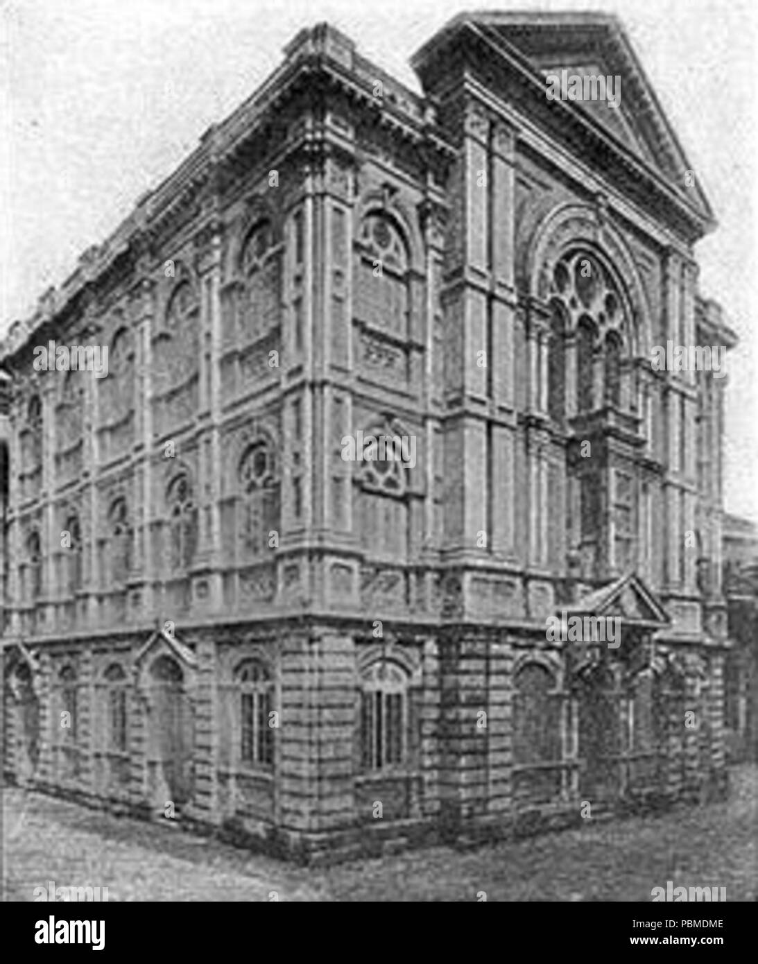 . Keneseth Eliyahu Synagogue, Bombay. End of the XIXth century, or begining of the XXth century. between 1901 and 1906 856 Keneseth Eliyahu Synagogue of Bombay Stock Photo
