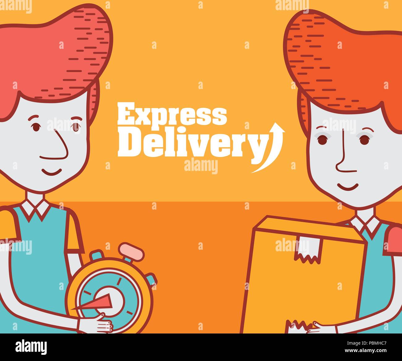 Express delivery cartoon Stock Vector Image & Art Alamy