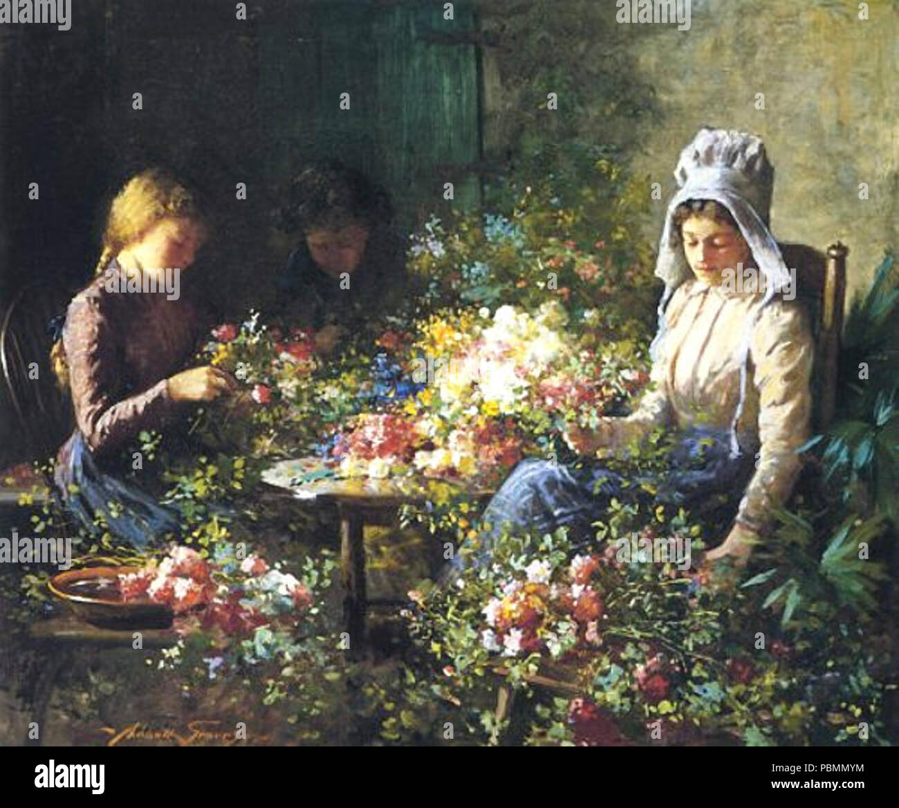 Abbott Fuller Graves Flower Sellers Stock Photo Alamy